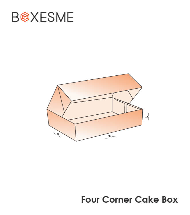 FOur Corner Cake Boxes